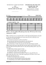 Đề thi Giữa kì 2 Lịch sử 11 năm 2025-2026 trường THPT Xuyên Mộc (TP Hồ Chí Minh)